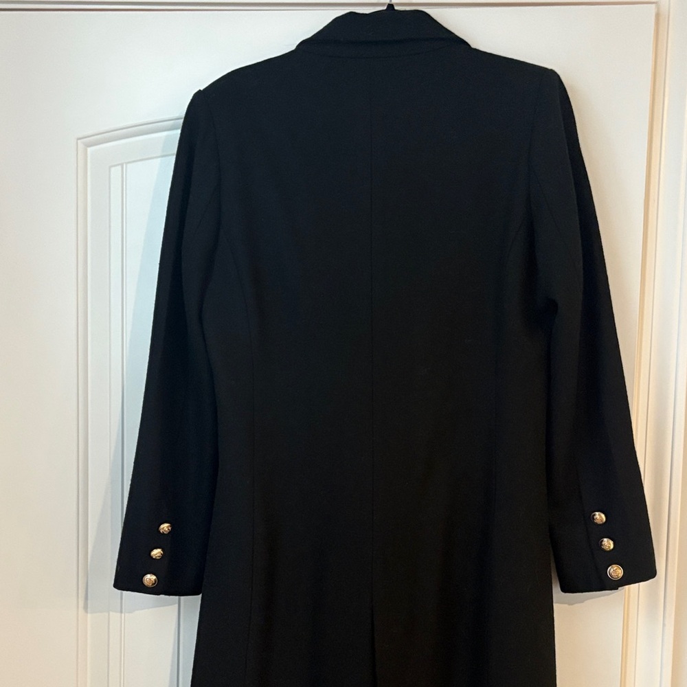 Lioness Black Long Coat with Gold Buttons - Picture 5 of 7